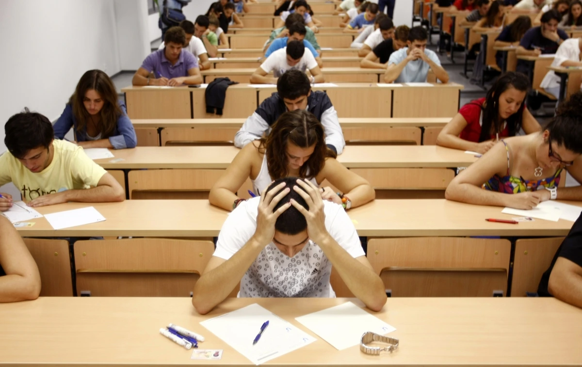 Students learning and preparing for exams